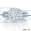 Wholesale Fashionable Geometric Zircon Design Copper Ring For Women