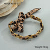Wholesale Fashionable Leopard Print Geometric Stainless Steel 18K Gold Plated Bracelet For Women