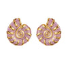 Wholesale Fashionable Oildripping Conch Design Stainless Steel Earrings For Women