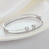 Wholesale Fashionable Personality Simple Versatile Women's Titanium Steel Bracelets With Electroplating Treatment