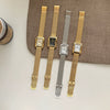 Wholesale Fashionable Rectangular Metal And Stainless Steel Chain Watch With Roman Scale And Printed Logo