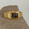 Wholesale Fashionable Rectangular Metal And Stainless Steel Chain Watch With Roman Scale And Printed Logo