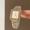 Wholesale Fashionable Square Dial Stainless Steel Quartz Wristwatch For Women
