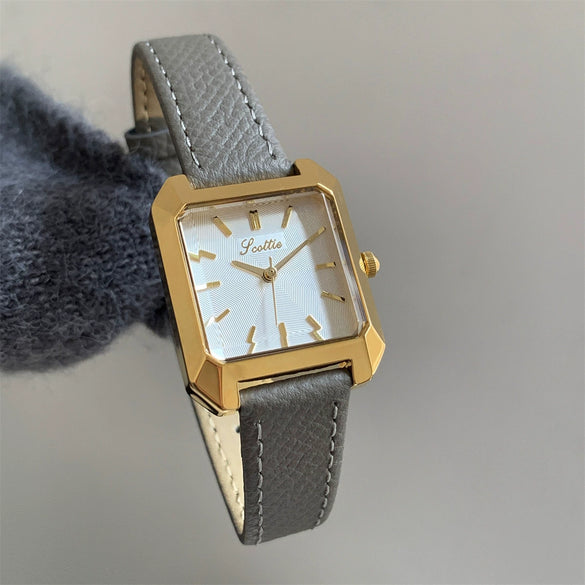 Wholesale Fashionable Square Dial Stainless Steel Quartz Wristwatch For Women