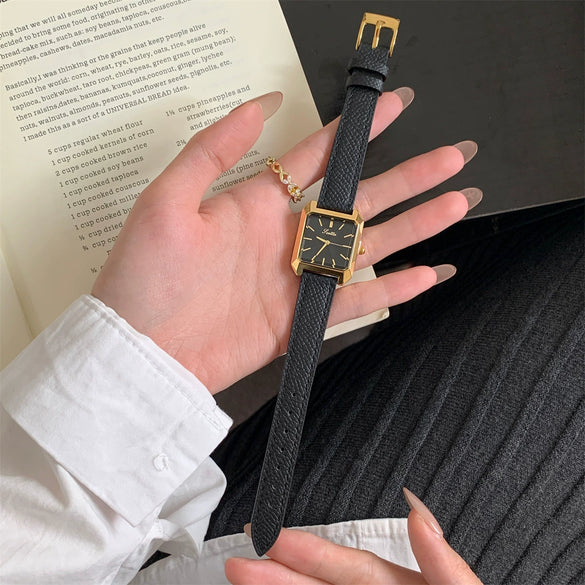 Wholesale Fashionable Square Dial Stainless Steel Quartz Wristwatch For Women
