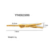 Wholesale Fashionable Stainless Steel Side Clip Bow Hairpin With Electroplated Niche Design