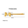 Wholesale Fashionable Stainless Steel Side Clip Bow Hairpin With Electroplated Niche Design