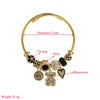 Wholesale Fashionable Unisex Heart Pattern Diamond Stainless Steel Adjustable Bracelet