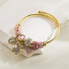 Wholesale Fashionable Unisex Heart Pattern Diamond Stainless Steel Adjustable Bracelet