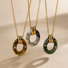 Wholesale Fashionable Women's Geometric Stainless Steel Electroplated Necklace Sweater Chain
