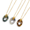 Wholesale Fashionable Women's Geometric Stainless Steel Electroplated Necklace Sweater Chain