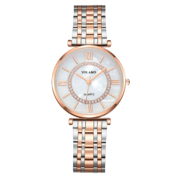 Wholesale Fashionable Women's Metal Band Quartz Watch With Ferris Wheel Design