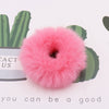 Wholesale Faux Mink Fur Handmade Minimalist Solid Color Hair Rope Hair Band Hair Tie Headdress For Autumn And Winter