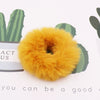 Wholesale Faux Mink Fur Handmade Minimalist Solid Color Hair Rope Hair Band Hair Tie Headdress For Autumn And Winter