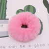 Wholesale Faux Mink Fur Handmade Minimalist Solid Color Hair Rope Hair Band Hair Tie Headdress For Autumn And Winter