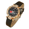 Wholesale Female Casual Retro Watch With Imitation Leather Strap Alloy Case Round Dial And Metal Buckle