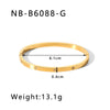 Wholesale Female Fashion Joker Zircon Stainless Steel Gold Plated Bracelet