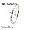 Wholesale Female Fashion Joker Zircon Stainless Steel Gold Plated Bracelet