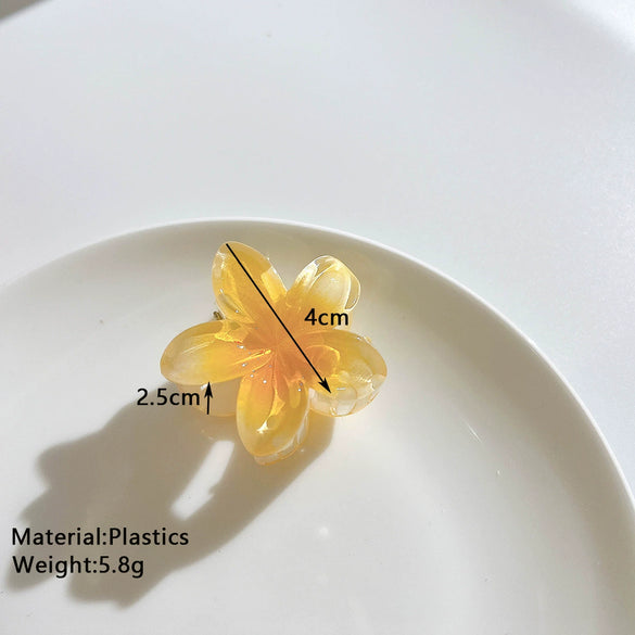Wholesale Female Hair Accessories Egg Flower Clip Simple Style With Electroplating