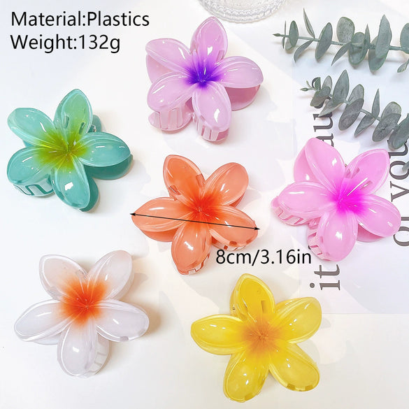 Wholesale Female Hair Accessories Egg Flower Clip Simple Style With Electroplating