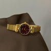 Wholesale Female Medieval Style Metal Case Quartz Ankora Red Watch