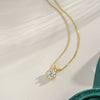 Wholesale Female Necklace Moissanite S925 Sterling Silver Geometric Light Luxury Style