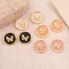 Wholesale Female Retro Butterfly Ear Studs In Medieval Style With Dripping Oil Process And Stainless Steel Material