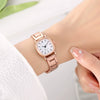 Wholesale Female Retro Square Compact Simple Popular Ins Style Steel Band Quartz Watch
