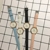 Wholesale Female Student Casual Retro Genuine And Imitation Leather Round Dial Quartz Watch With Alloy Case And Stainless Steel Clasp