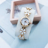 Wholesale Female Student Fashionable Alloy Bracelet Watch With Round Dial And Printed Logo