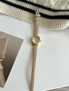 Wholesale Female Student Mini Round Quartz Watch With Metal Case Stainless Steel Buckle And Pu Strap Vintage Artistic Medieval Style