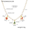 Wholesale Ferris Wheel Christmas Cute Cartoon Stainless Steel Electroplated Weight Glaze Pendant Necklace Bracelet Set For Women