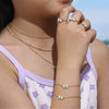 Wholesale Ferris Wheel Colorful Oil Dripping Bow Kids Jewelry Set Stainless Steel Enamel Glaze Geometric Electroplating