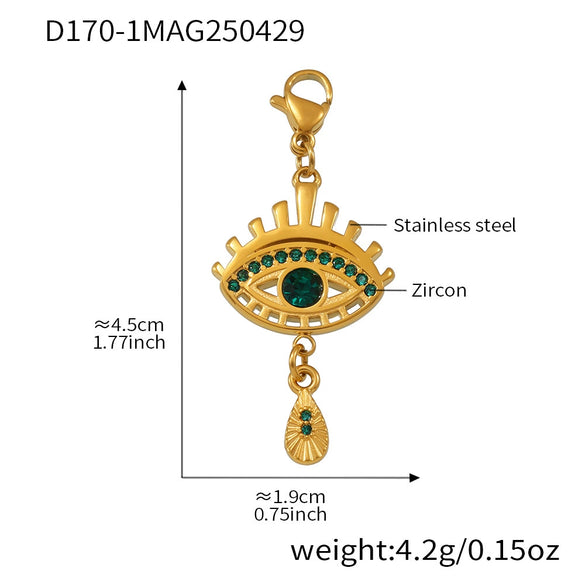 Wholesale Ferris Wheel Devil's Eye Multiaccessory Necklace And Bracelet Set For Women Fashion Stainless Steel And Titanium Steel Electroplated Jewelry