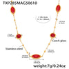 Wholesale Ferris Wheel Geometric Zircon Stainless Steel And Titanium Steel Electroplated Necklace For Ladies