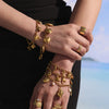 Wholesale Ferris Wheel Ocean Shell Multiaccessory Diy Bracelet Geometric Stainless Steel 18K Gold Plated Women's Fashion Bracelet
