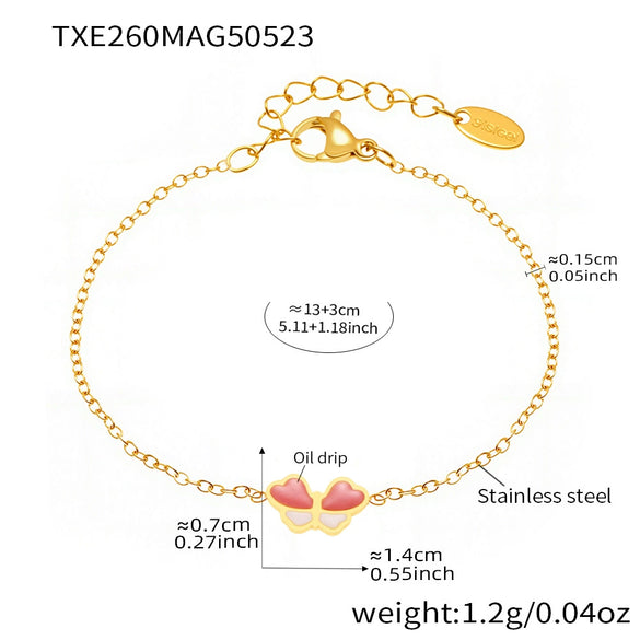Wholesale Ferris Wheel Pattern Electroplated Stainless Steel And Enamel Glaze Jewelry Set For Children And Women