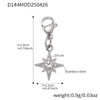 Wholesale Ferris Wheel Star Heart Diamond Pendant Tassel Stainless Steel Goldplated Electroplated Colorpreserving Handmade Diy Bracelet Fashion Geometric Jewelry