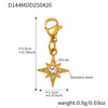 Wholesale Ferris Wheel Star Heart Diamond Pendant Tassel Stainless Steel Goldplated Electroplated Colorpreserving Handmade Diy Bracelet Fashion Geometric Jewelry