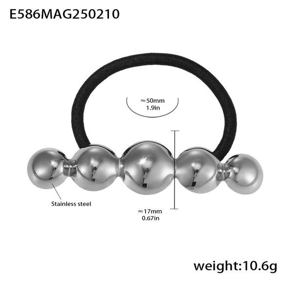 Wholesale Ferris Wheel Titanium Steel Electroplated 18K Real Gold High Elasticity Fashion Hair Rope Hair Accessories