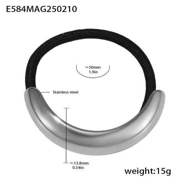 Wholesale Ferris Wheel Titanium Steel Electroplated 18K Real Gold High Elasticity Fashion Hair Rope Hair Accessories