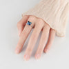 Wholesale Fidget Spinner Sterling Silver Ring For Women Rotatable Anxiety Pressure Relief Geometric Electroplated