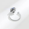 Wholesale Fidget Spinner Sterling Silver Ring For Women Rotatable Anxiety Pressure Relief Geometric Electroplated
