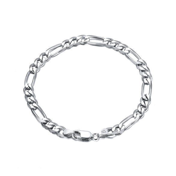 Wholesale Figaro Chain Necklace S925 Sterling Silver Geometric Style Electroplated