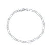 Wholesale Figaro Chain Necklace S925 Sterling Silver Geometric Style Electroplated