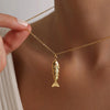 Wholesale Fish Koi Pendant Necklace Copper Electroplated Animal Zodiac Style