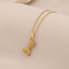 Wholesale Fish Shaped Stainless Steel Pendant Clavicle Chain Jewelry With Personalized Style