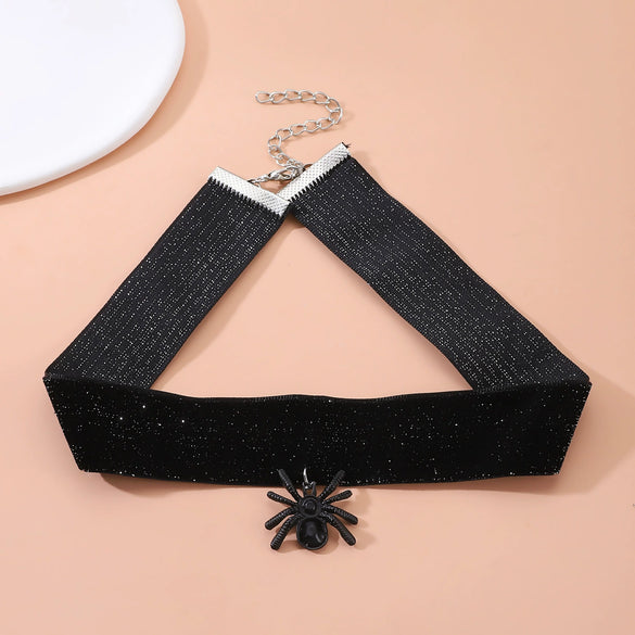 Wholesale Flannel Alloy Jewelry Women Gothic Loli Choker With Animal Zodiac And Flower Geometric Patterns