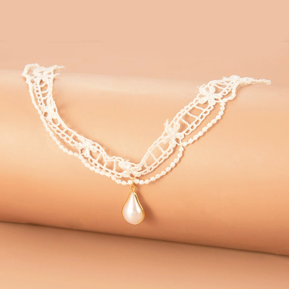 Wholesale Flannel Alloy Jewelry Women Gothic Loli Choker With Animal Zodiac And Flower Geometric Patterns