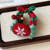 Wholesale Flannel Handmade Christmas Hair Loop Headwear For Women With Elk And Cartoon Elements